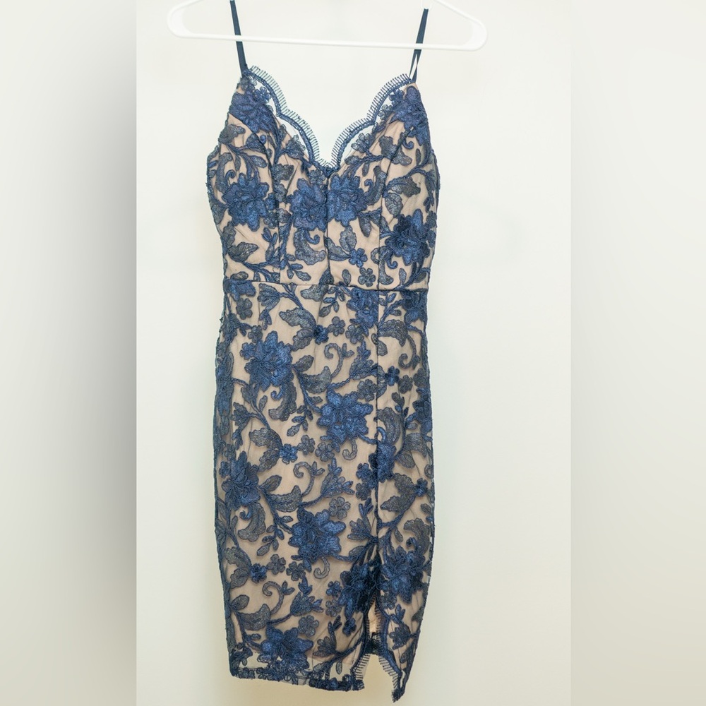 Emerald Sundae Navy Lace Dress
